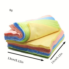 20pcs Microfiber Eyewear Cloth Cleaning Cloths for Glasses Camera Lenses Silverw