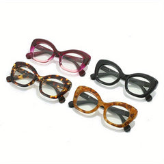 Plastic Frame Butterfly Lens Presbyopia Corrective Eyeglasses