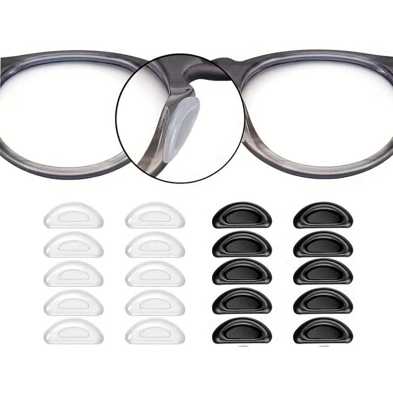 10 Pairs Eyes Silicone Nose Pads Adhesive Anti-drop Glasses Sunglasses Rests