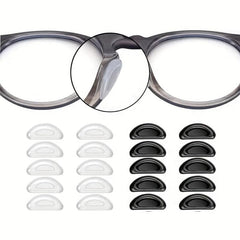 10 Pairs Eyes Silicone Nose Pads Adhesive Anti-drop Glasses Sunglasses Rests