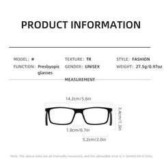 Foldable Presbyopia Adjustable Eyeglasses