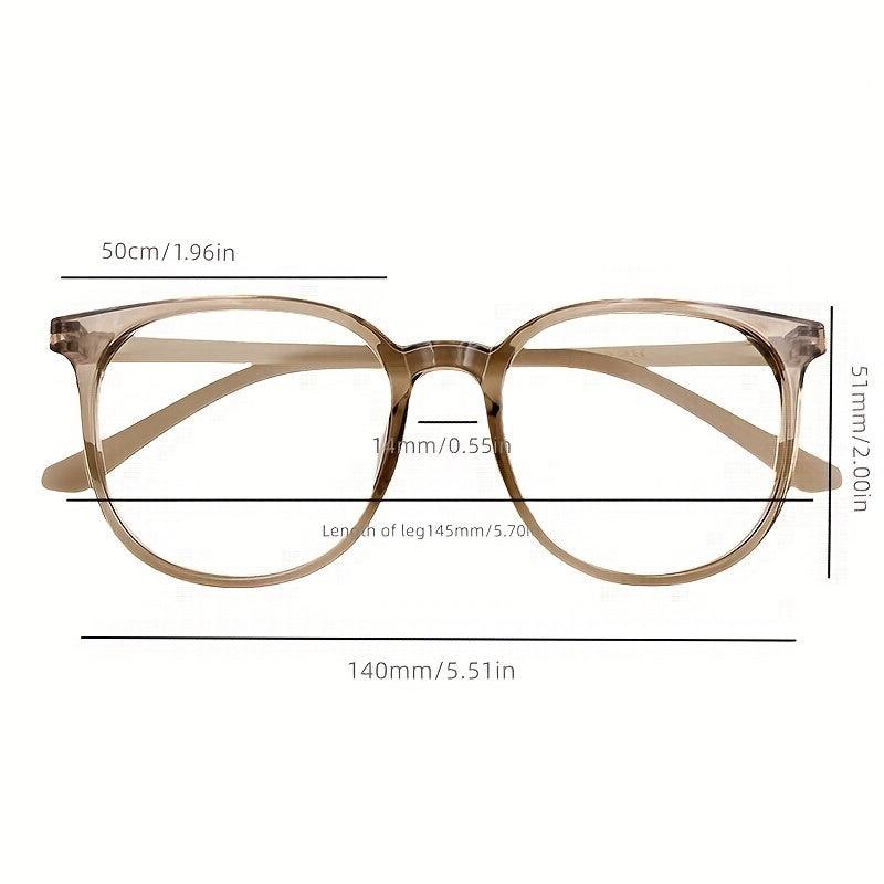 Retro Large Round Frame Myopia Glasses
