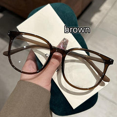 Retro Large Round Frame Myopia Glasses