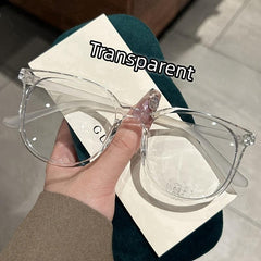 Retro Large Round Frame Myopia Glasses