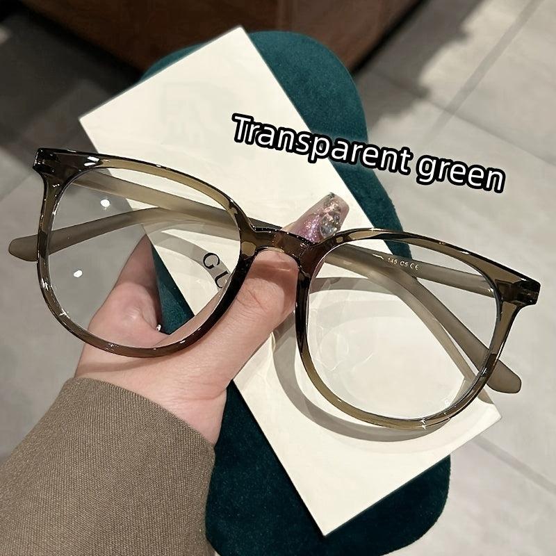 Retro Large Round Frame Myopia Glasses