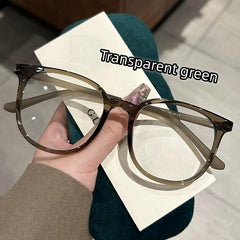 Retro Large Round Frame Myopia Glasses