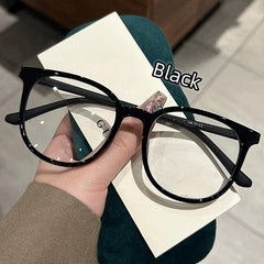 Retro Large Round Frame Myopia Glasses