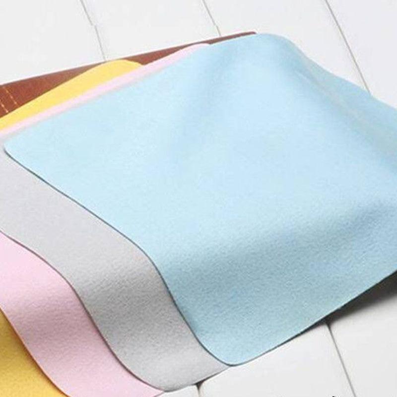 10pcs Chamois Glasses Cleaner Microfiber Cloth For Lens Phone Screen