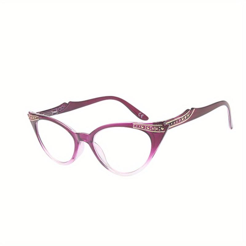 Retro Cat Eye Reading Glasses Bright Finish Readers 1.0-4.0