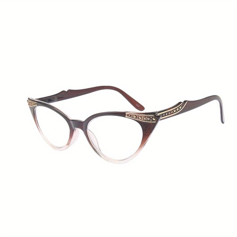 Retro Cat Eye Reading Glasses Bright Finish Readers 1.0-4.0