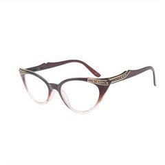 Retro Cat Eye Reading Glasses Bright Finish Readers 1.0-4.0
