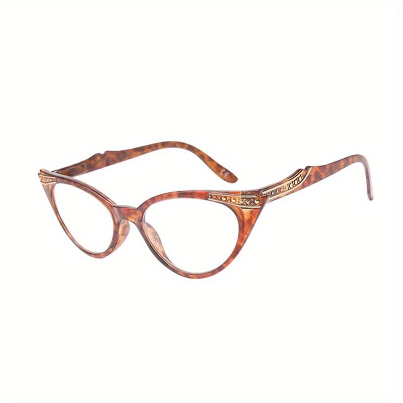 Retro Cat Eye Reading Glasses Bright Finish Readers 1.0-4.0