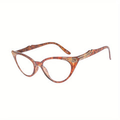 Retro Cat Eye Reading Glasses Bright Finish Readers 1.0-4.0