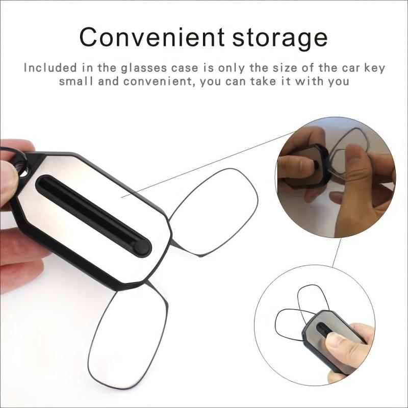Keychain Nose Clip Glasses Mini Portable Magnifier 1.0-3.0 Diopter Men Women