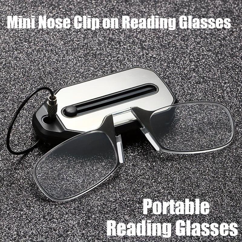 Keychain Nose Clip Glasses Mini Portable Magnifier 1.0-3.0 Diopter Men Women