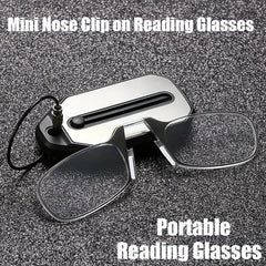 Keychain Nose Clip Glasses Mini Portable Magnifier 1.0-3.0 Diopter Men Women