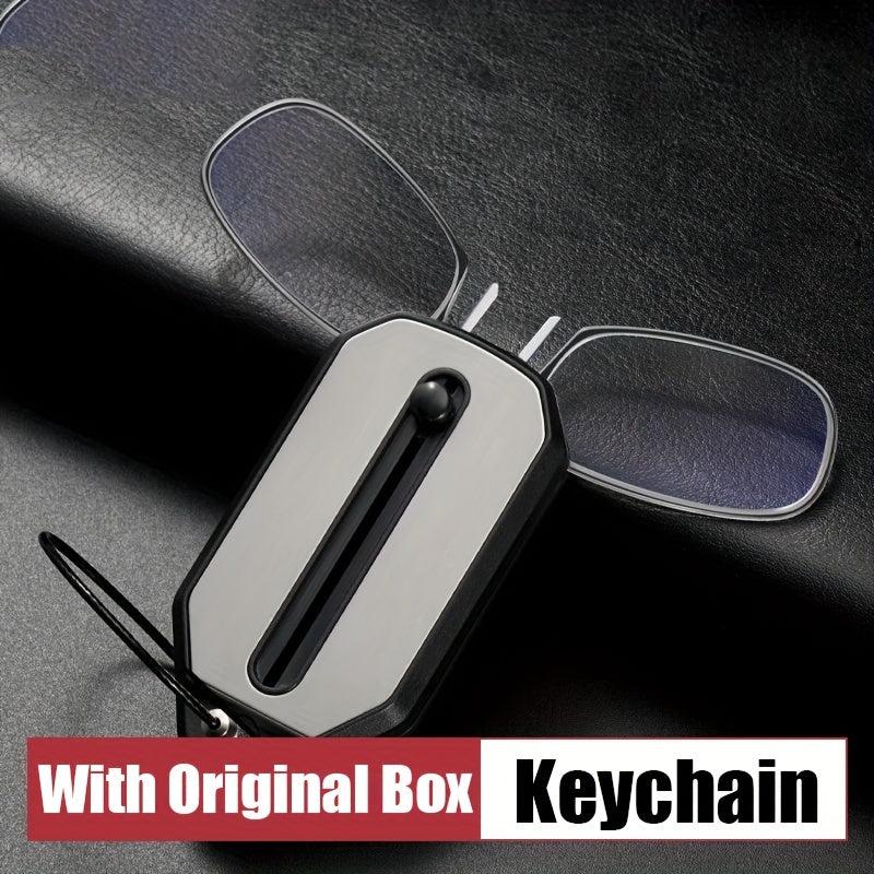 Keychain Nose Clip Glasses Mini Portable Magnifier 1.0-3.0 Diopter Men Women