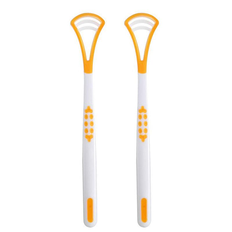 2pcs Tongue Scraper for Oral Care - Silicone Tongue Cleaners