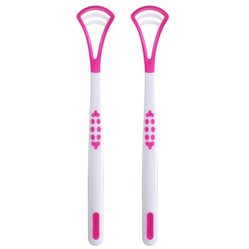 2pcs Tongue Scraper for Oral Care - Silicone Tongue Cleaners