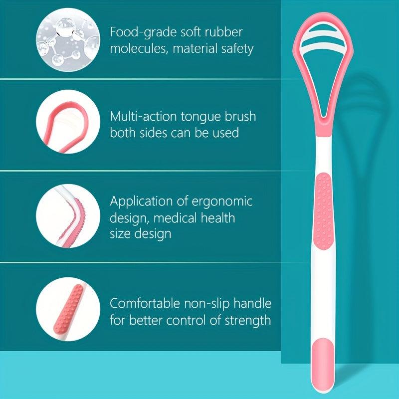 Silicone Tongue Scraper for Oral Care Reduce Bad Breath