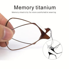 Legless Nose Clip Reading Glasses Portable Magnifier Diopter 1.0
