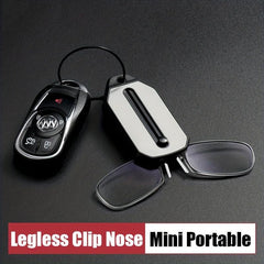 Legless Nose Clip Reading Glasses Portable Magnifier Diopter 1.0