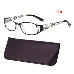 Stylish Retro Presbyopic Glasses with Light Blocking & Storage Bag