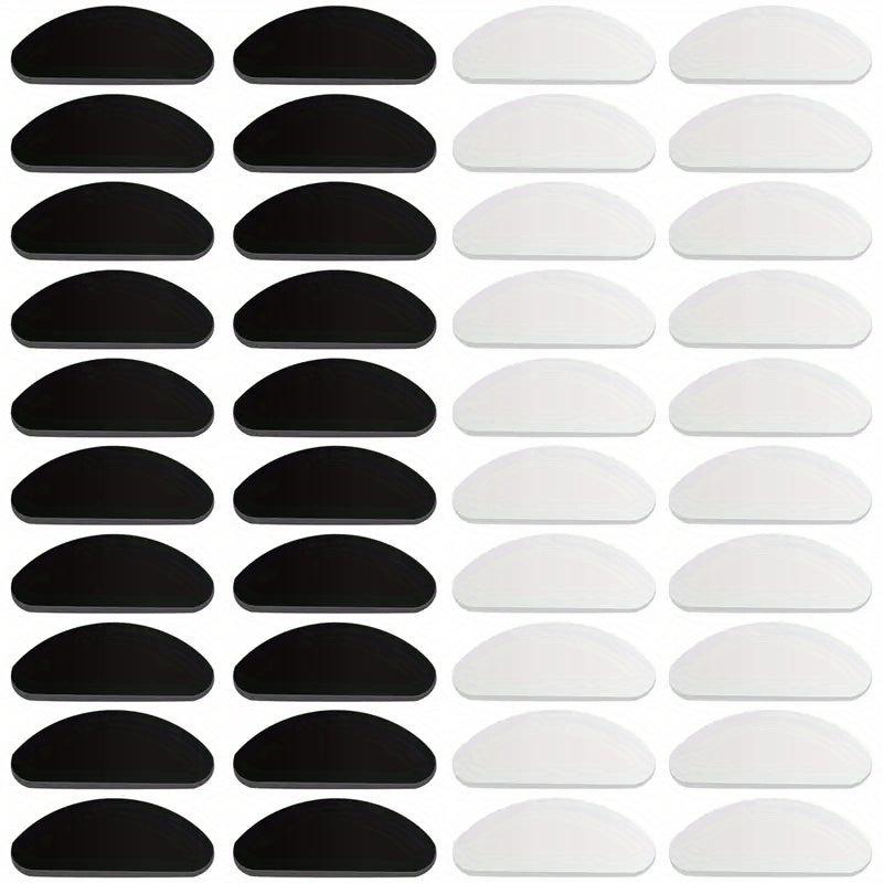 20 Pairs Clear Silicone Nose Pads for Glasses - Non-Slip Adhesive Lense