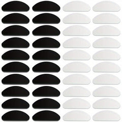 20 Pairs Clear Silicone Nose Pads for Glasses - Non-Slip Adhesive Lense