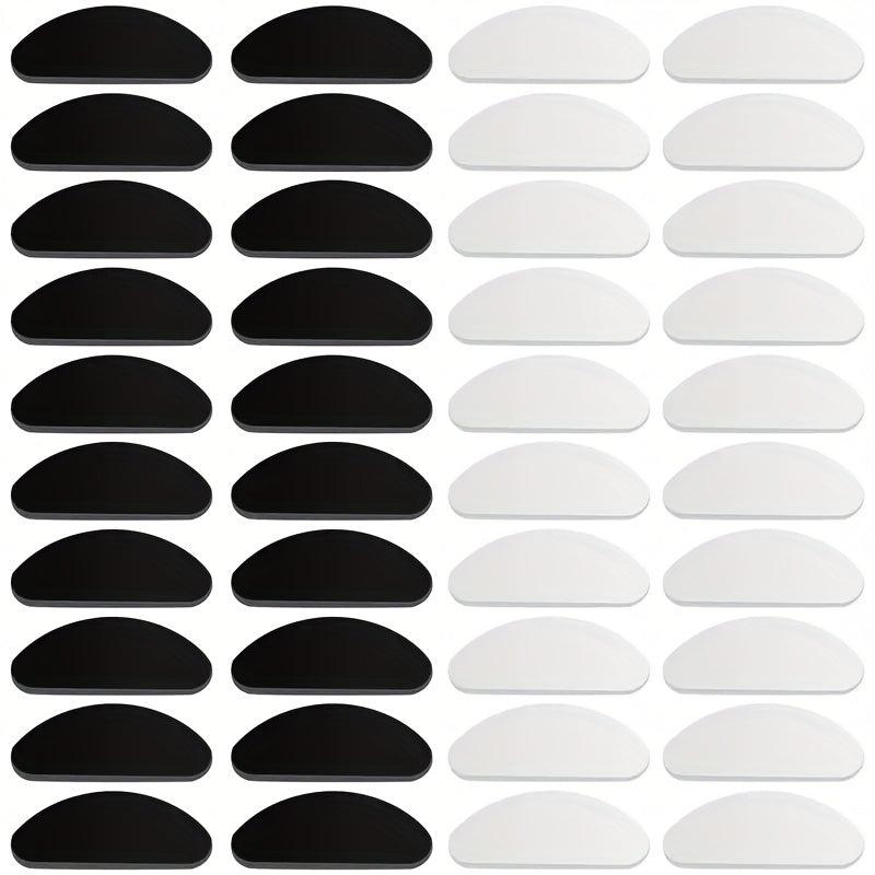 20 Pairs Clear Silicone Nose Pads for Glasses - Non-Slip Adhesive Lense