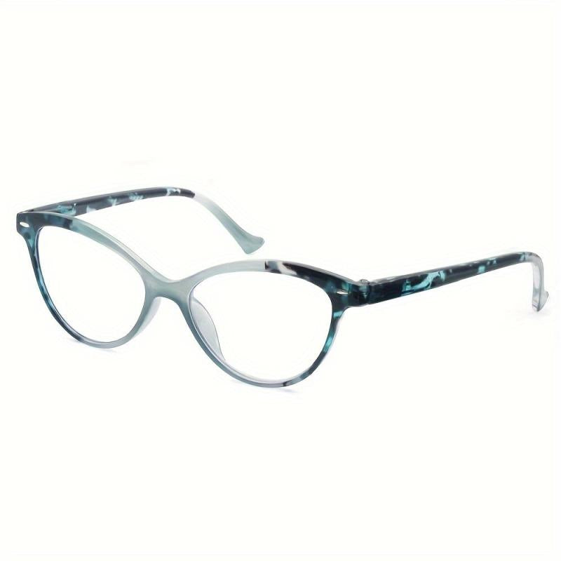 Women's Cat Eye Reading Glasses Spring Hinge Lightweight 0.5-4 Diopter