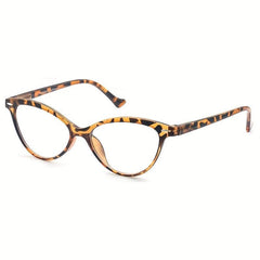 Women's Cat Eye Reading Glasses Spring Hinge Lightweight 0.5-4 Diopter