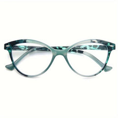 Women's Cat Eye Reading Glasses Spring Hinge Lightweight 0.5-4 Diopter