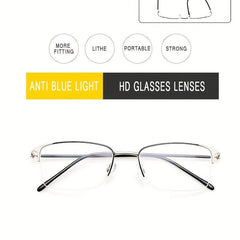 High-End Anti-Light Reading Glasses - Stainless Steel Construction