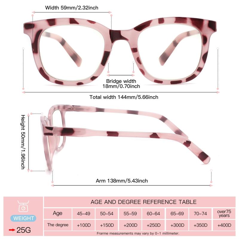 Light Blocking Square Computer Readers Reduce Glare