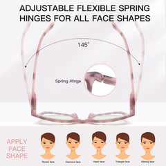 Light Blocking Square Computer Readers Reduce Glare