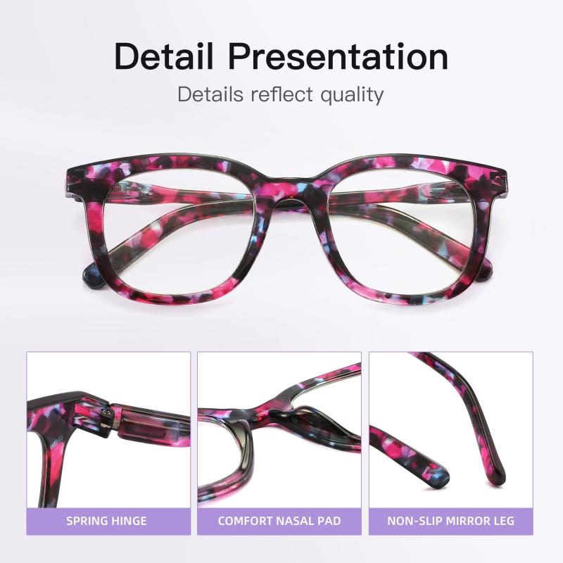 Light Blocking Square Computer Readers Reduce Glare & UV Rays