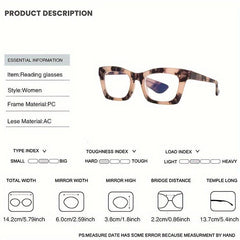 Oprah Style Reading Glasses Anti Blue Light Square Men