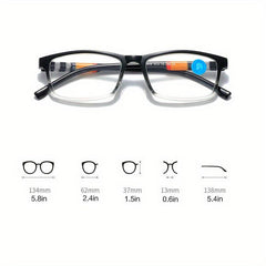 Y2K Style Blue Light Blocking Glasses Clear Lens Men Women