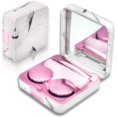 Lens Case Contacts Remover Kit with Mirror for Travel