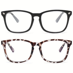 2 Pairs Light Blocking Glasses Men Women Anti Eye Fatigue Anti UV Glare