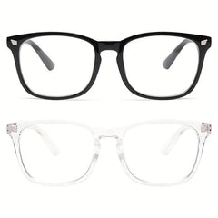 2 Pairs Light Blocking Glasses Men Women Anti Eye Fatigue Anti UV Glare