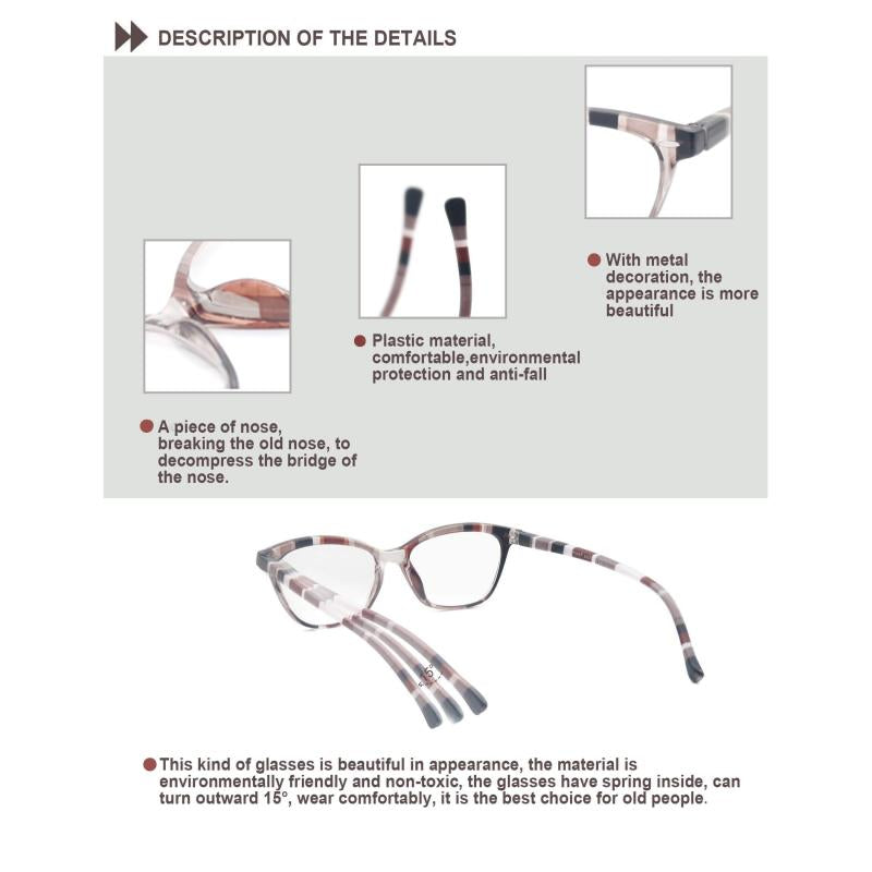 Women Reading Glasses Colorful Cat Eye Blacking Glasses For Reading