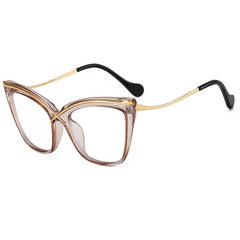 Women Oversized Square Light Blocking Glasses Relieve Eye Fatigue