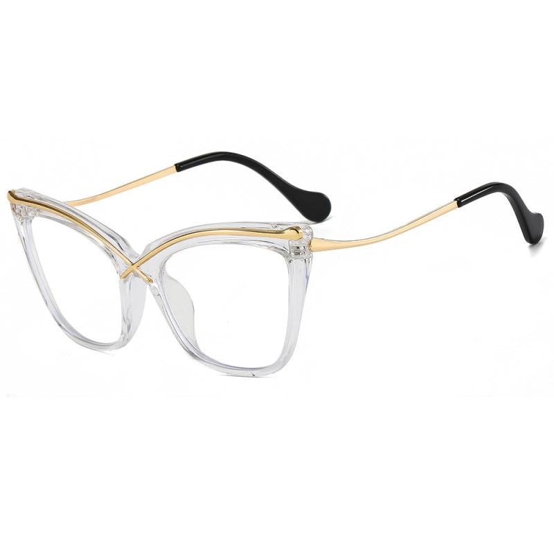 Women Oversized Square Light Blocking Glasses Relieve Eye Fatigue