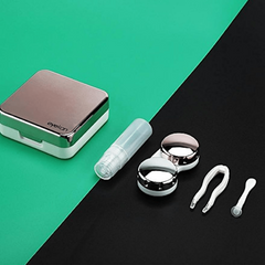 Lens Case Travel Box Set Solution Bottle Tweezers Stick