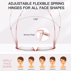 Women's Butterfly Frame Computer Readers Light Blocking Glasses