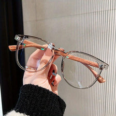 Retro Round Frame Women's Anti Light Glasses
