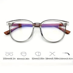 Retro Round Frame Women's Anti Light Glasses