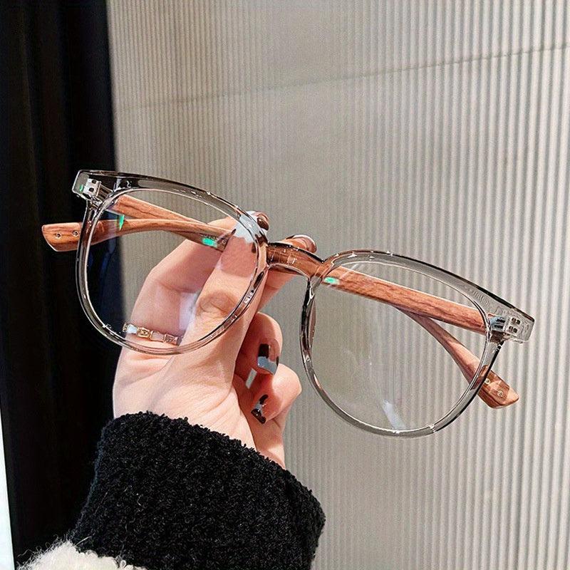 Retro Round Frame Women's Anti Light Glasses